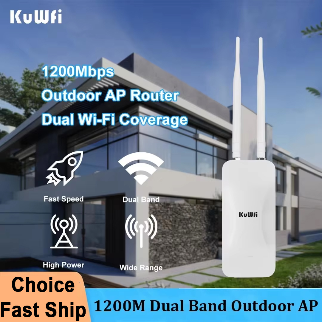 Outdoor Power Post - KuWFi High Power AP1200 Outdoor Draadloos
