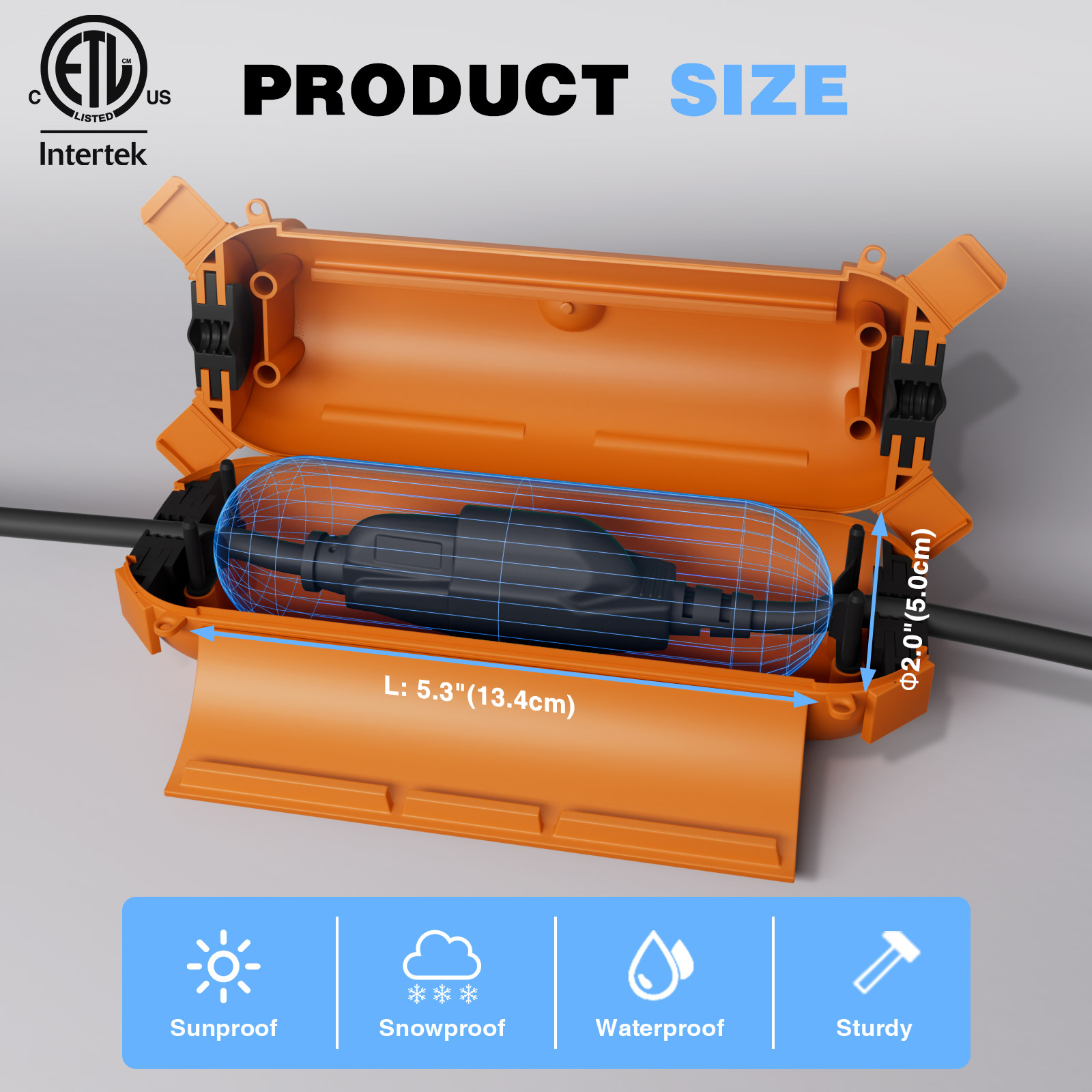 Outdoor Power Outlet Waterproof - Weerbestendige elektrische doosset voor buitengebruik met