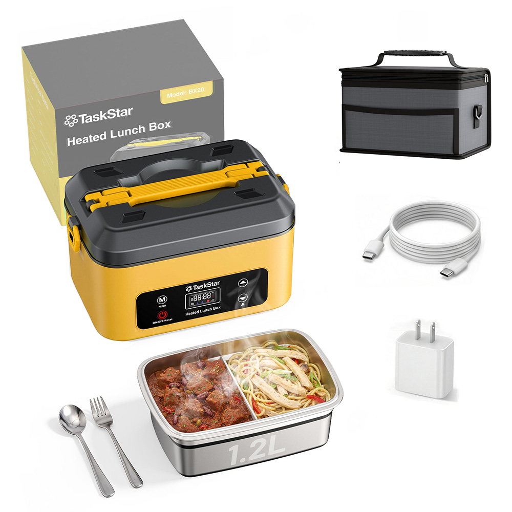 Outdoor Power Usa - TaskStar Elektrische Lunchbox 1.2L Draadloze Voedselwarmer