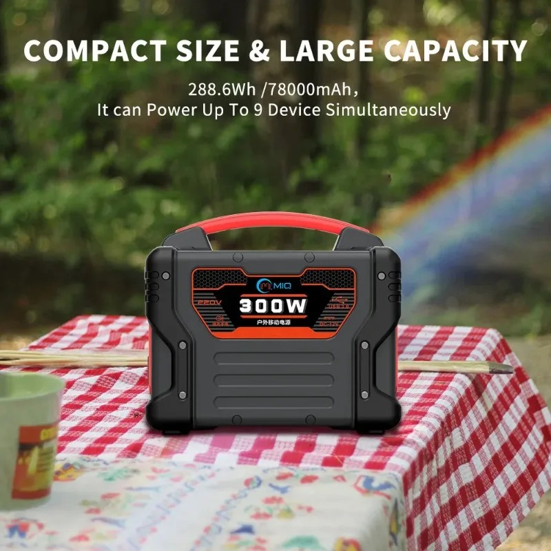 Outdoor Power Generator - Hoogwaardige 300W draagbare krachtcentrale 299.7Wh zonnegenerator