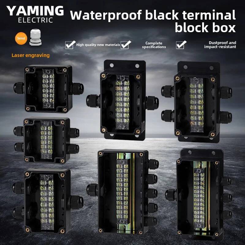 Outdoor Power Cable Junction Box - Waterdichte aansluitdoos met terminal, plastic buitenkabeldoos,