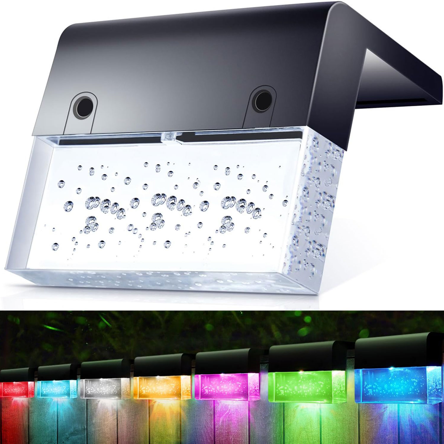 Outdoor Power Post - Zonne-Energie Hekwerk Buiten Waterdichte Kleur Gloed