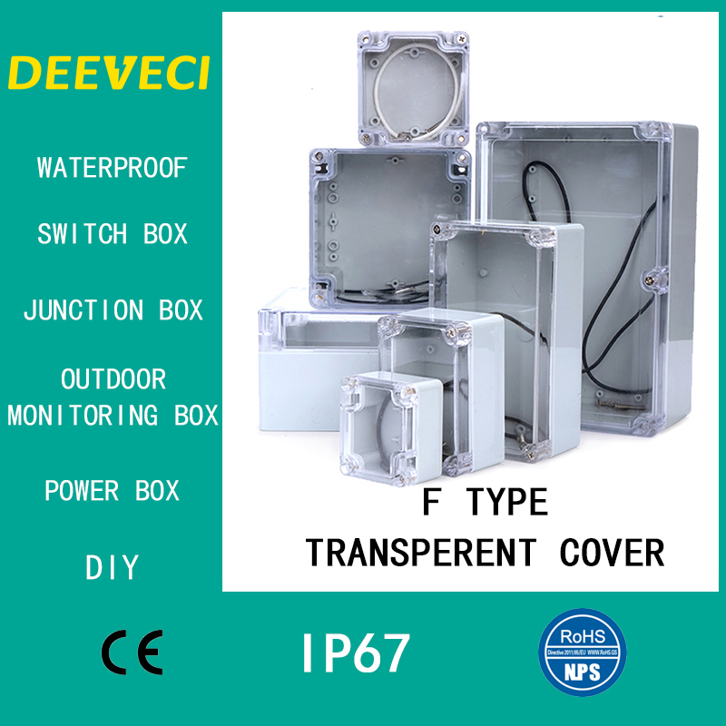 Outdoor Power Distribution Box - Transparante waterdichte buitenbehuizing Plastic doos Elektronische
