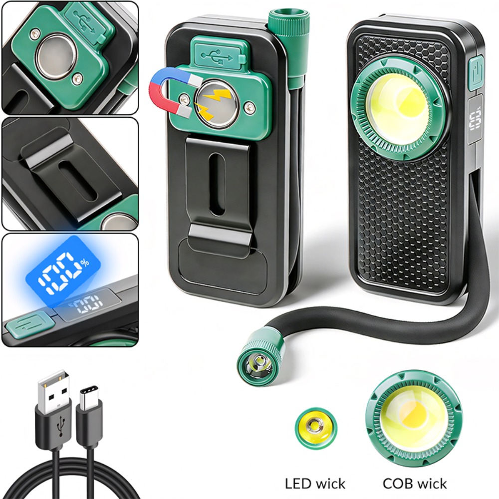 Outdoor Power Supply - Nieuwe magnetische werklamp met penclip, buigbare
