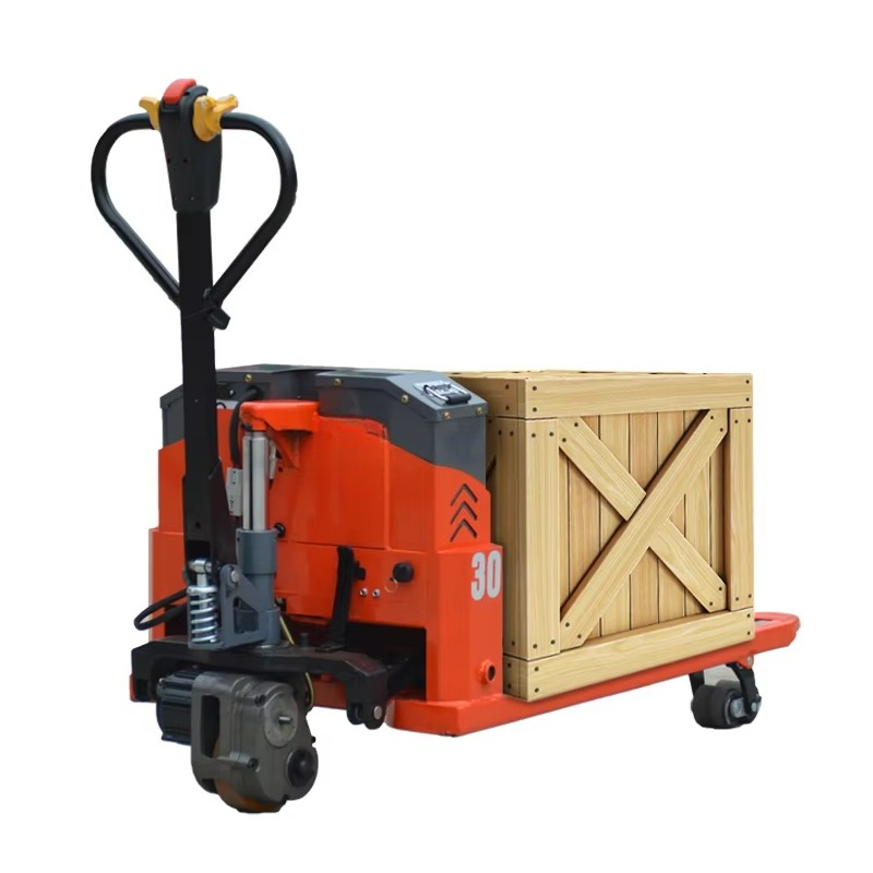 Outdoor Power Pallet Jack - Elektrische pallettruck op batterijen, rood, voor