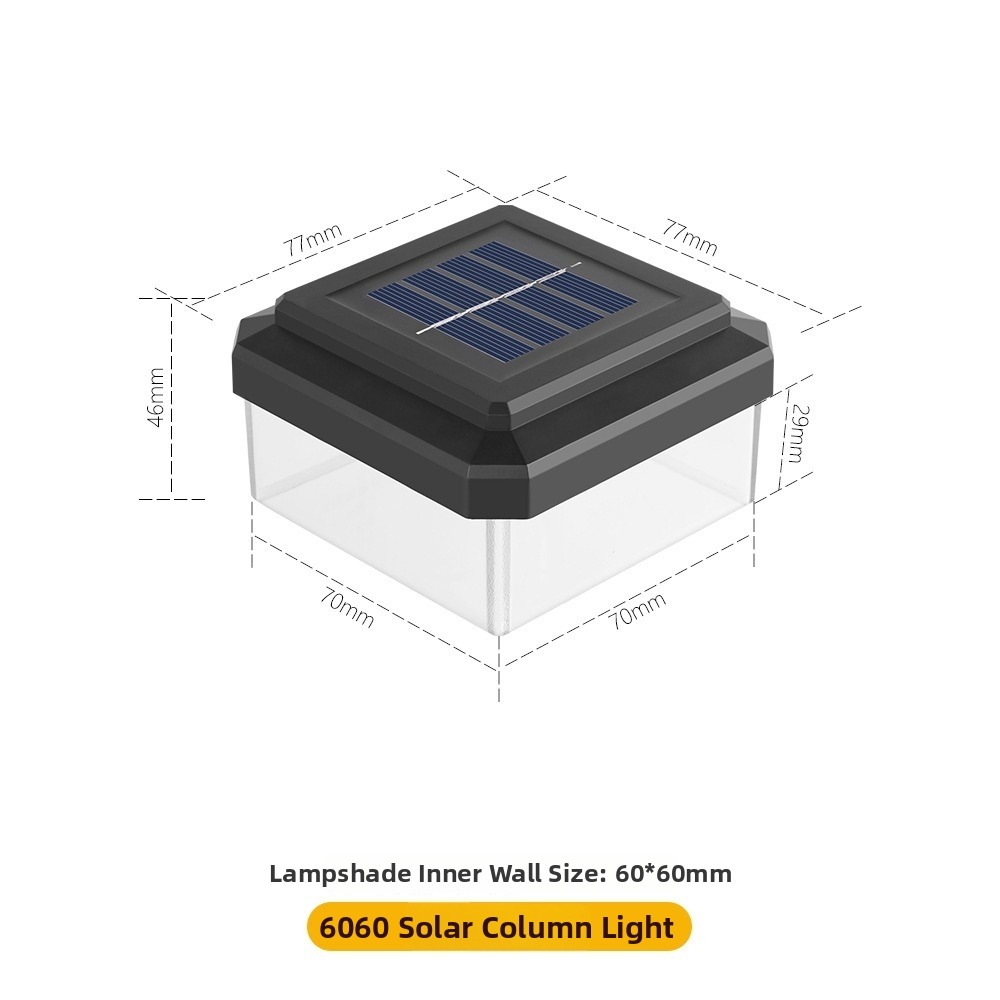 Outdoor Power Post - IP65 Waterdichte Solar LED Paallamp Solar