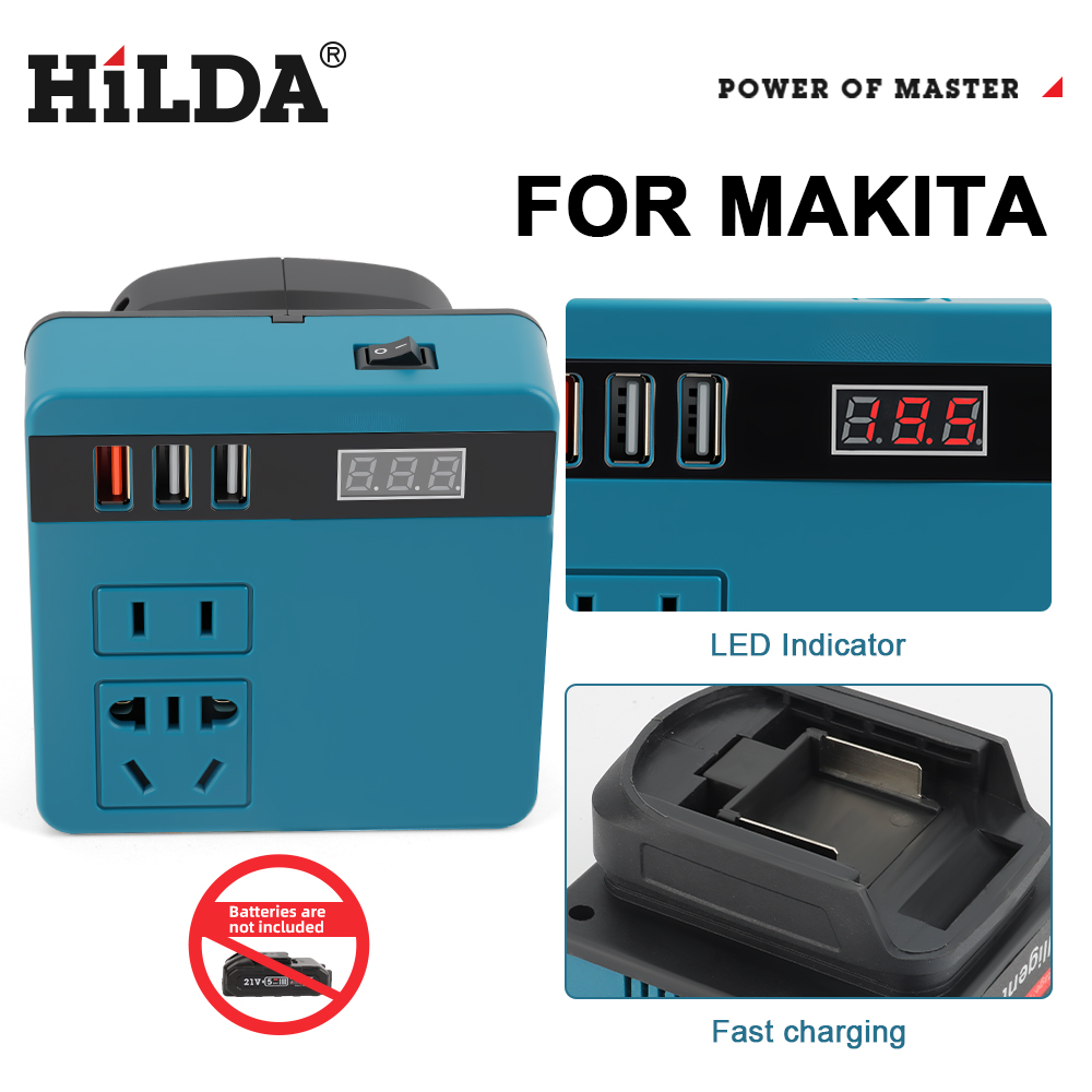 Outdoor Power Transformer - HILDA Multifunctionele Inverter Powerbank Lithium Batterij