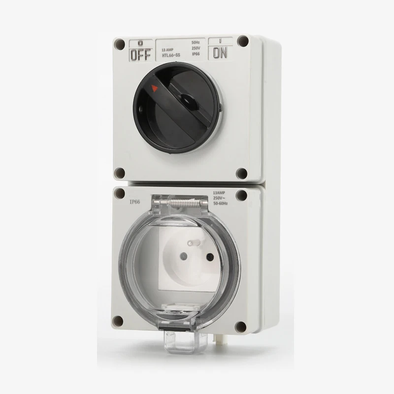 Outdoor Power Inlet Box - IP66 220V waterdicht stofdicht stopcontact voor