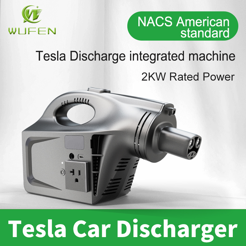 Outdoor Power Outlet Waterproof - WUFEN Elektrische Auto-ontlader voor Tesla Model