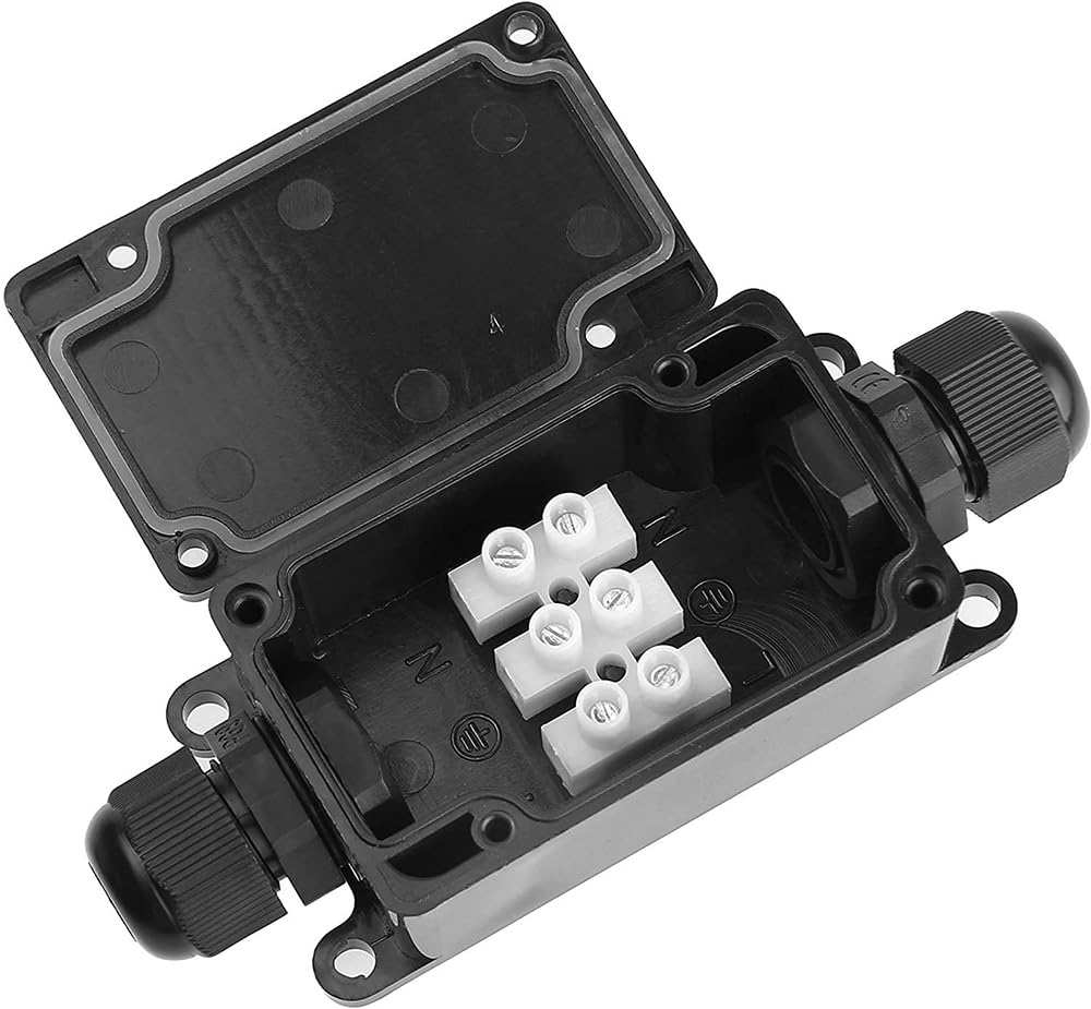 Outdoor Power Cable Junction Box - 3pcs 2Way IP65 Waterdichte Outdoor Junction