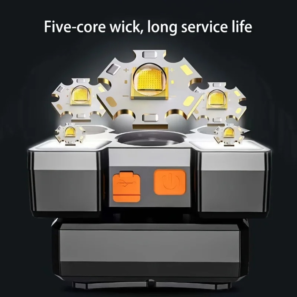 5*LED Hoge Vermogen Hoofdlamp  - Outdoor Power Supply recensie en prijs