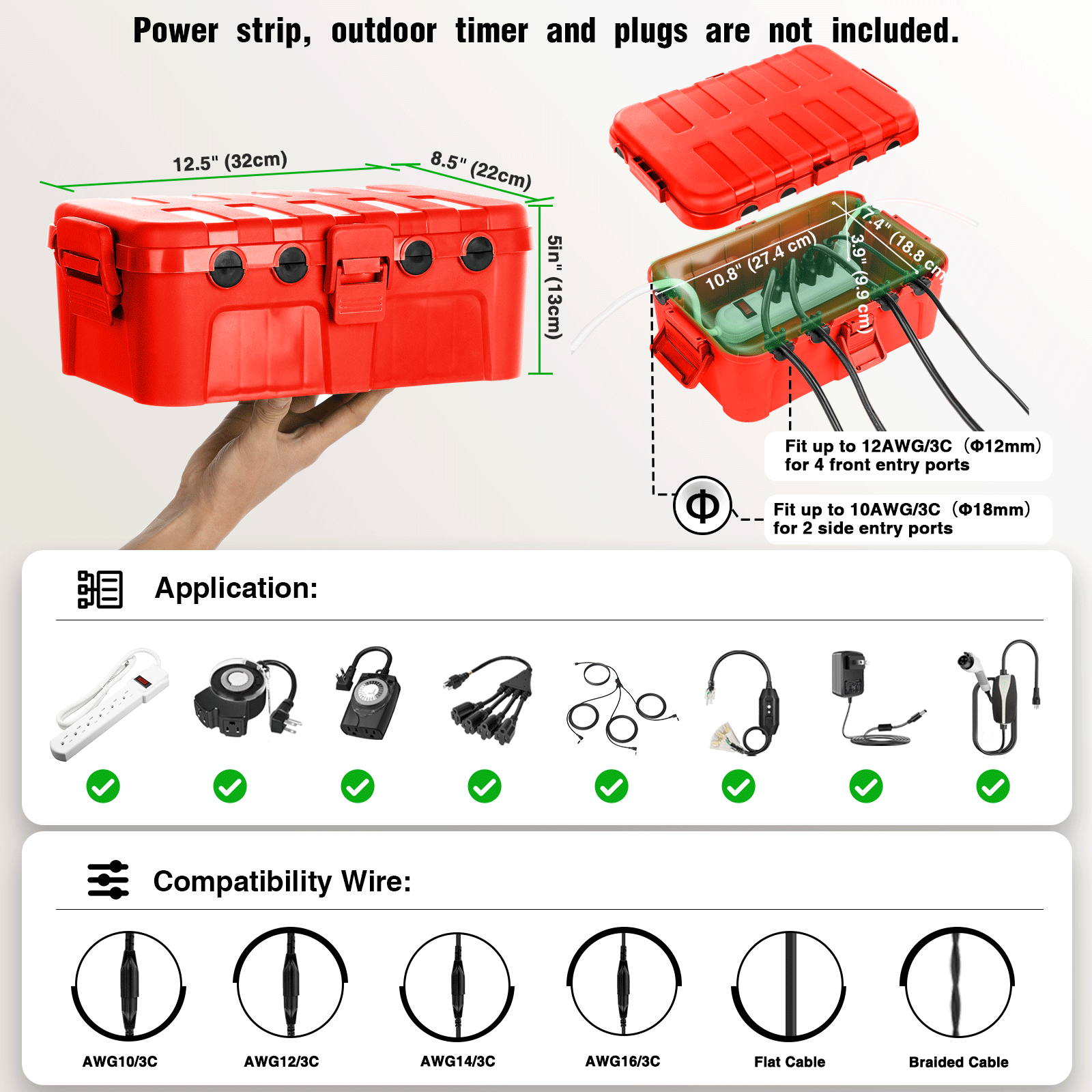 Weerbestendige IP54 buitenverl - Outdoor Power Outlet Waterproof recensie en prijs