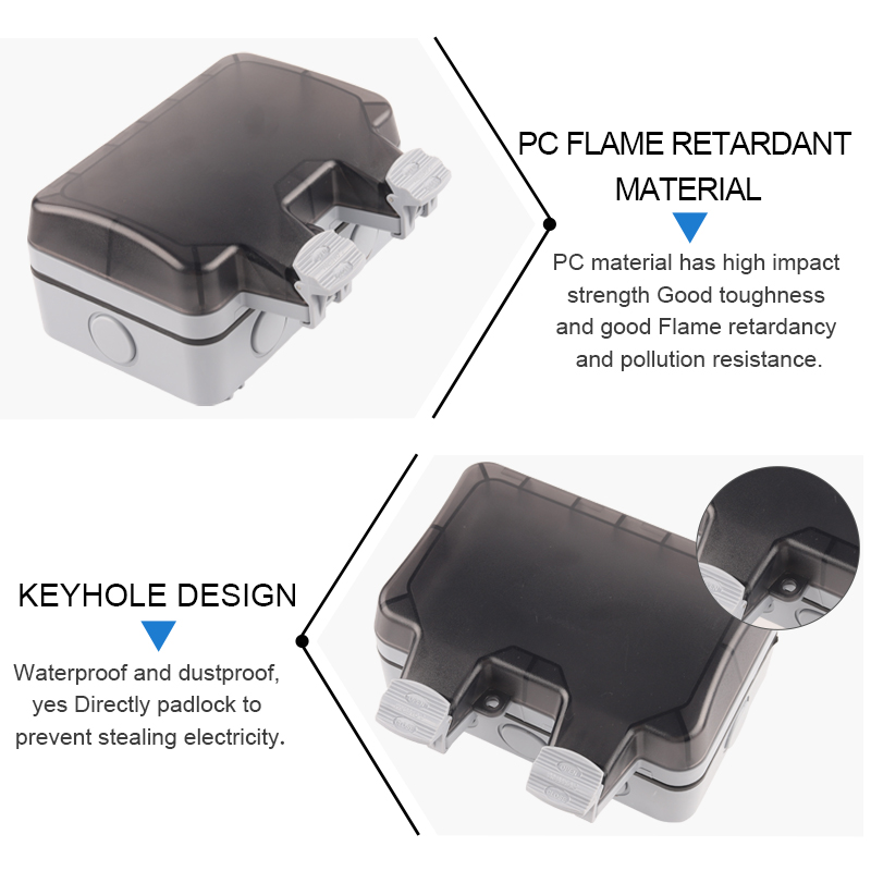 IP66 Eu Duitsland Standaard Wa - Outdoor Power Outlet Waterproof recensie en prijs