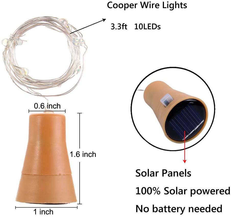 Zonne Wijnfles Led String Fee  - Outdoor Power For Wedding recensie en prijs