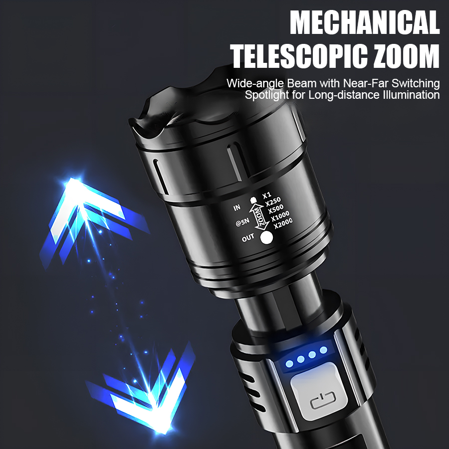 High Power P50 LED-zaklamp USB - Outdoor Power Supply recensie en prijs