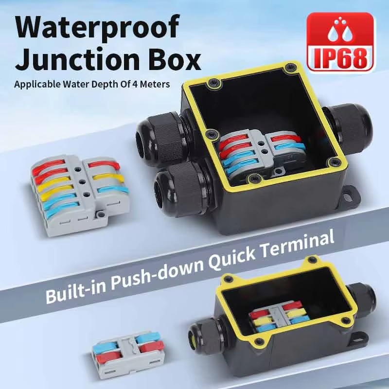 Waterdichte aansluitdoos IP68  - Outdoor Power Distribution Box recensie en prijs
