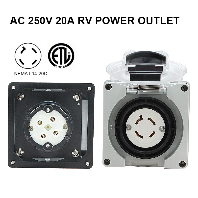 125/250V 20A Generator RV Powe - Outdoor Power Outlet Waterproof recensie en prijs