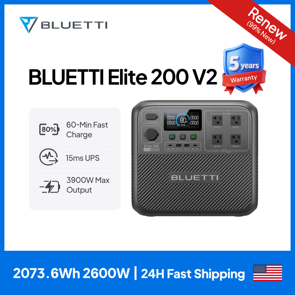 【Renew】BLUETTI Elite 200 V2 dr - Outdoor Power Generator recensie en prijs
