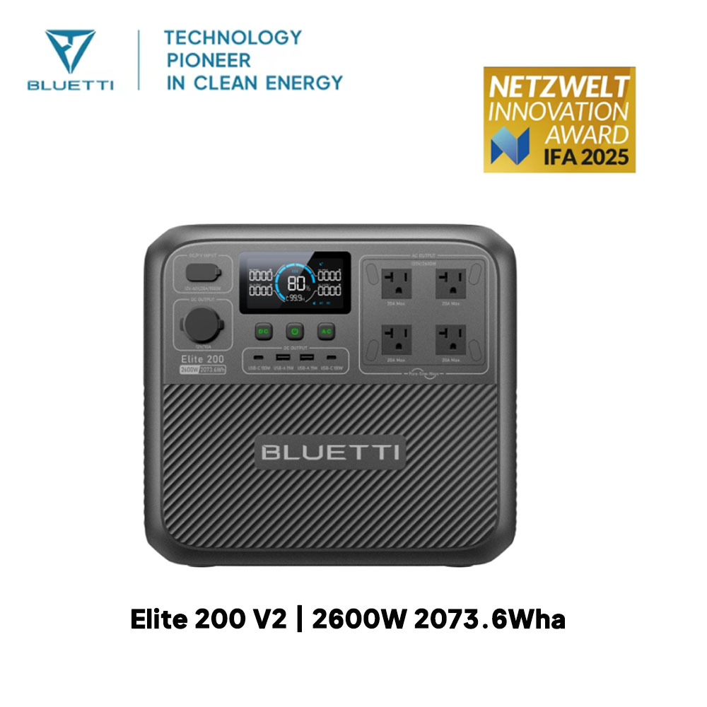 【Renew】BLUETTI Elite 200 V2 dr - Outdoor Power Generator recensie en prijs