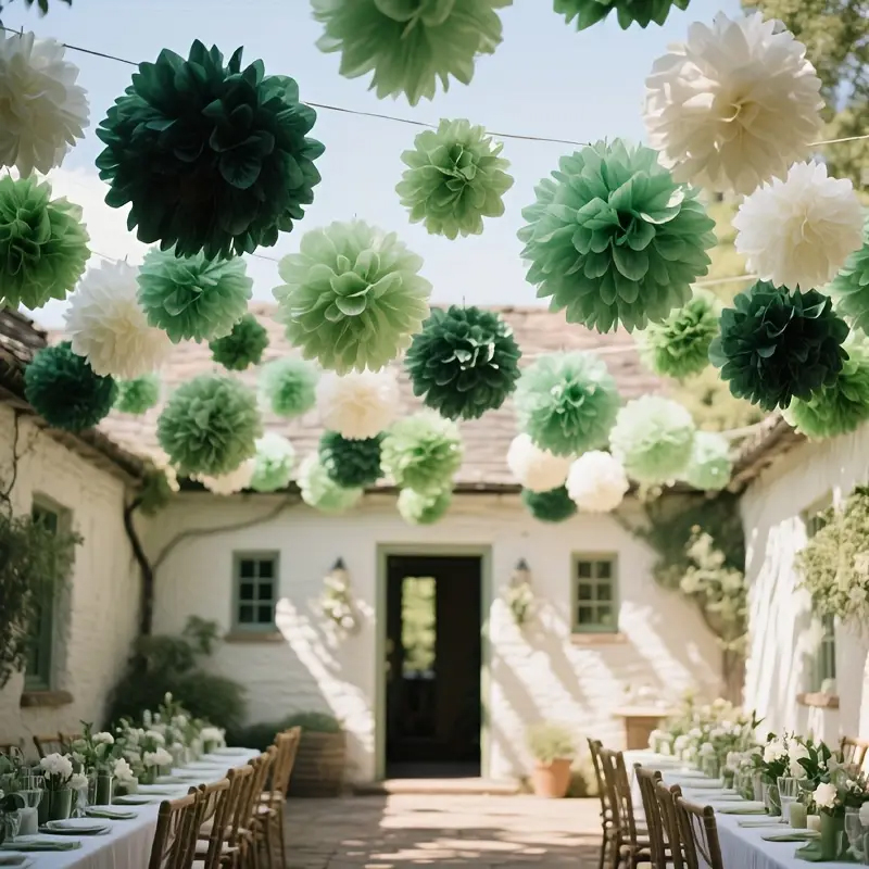 30 stuks groene saliepapieren  - Outdoor Power For Wedding recensie en prijs