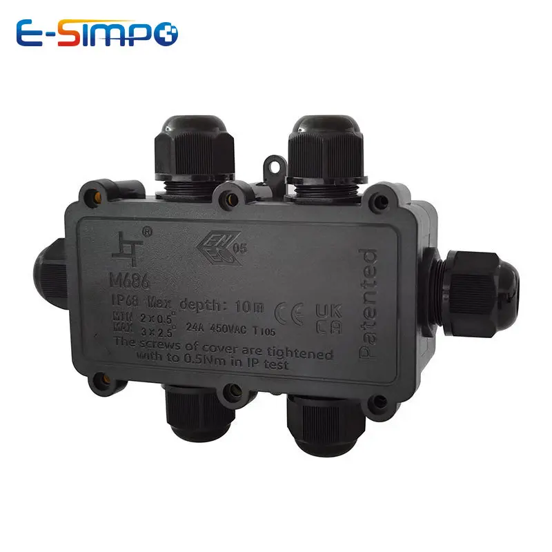6Way 1IN5Out IP68 Onderwater N - Outdoor Power Cable Junction Box recensie en prijs