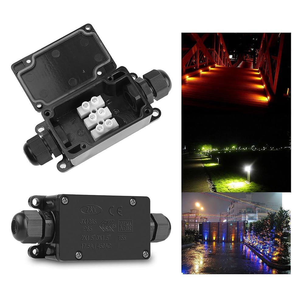 3pcs 2Way IP65 Waterdichte Out - Outdoor Power Cable Junction Box recensie en prijs